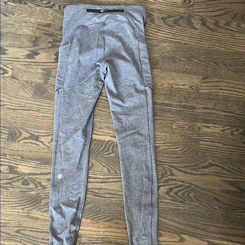 Lululemon Gray Leggings Soft Knit Athletic-Inspired. Like new